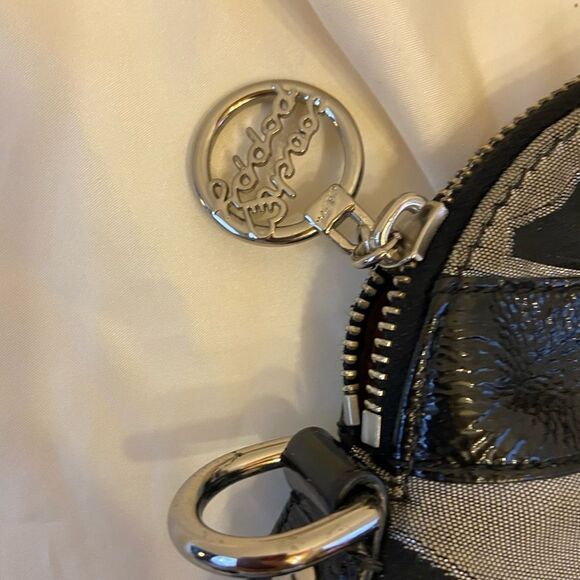 Coach signature poppy bag black gray 15”x13” - Picture 4 of 6